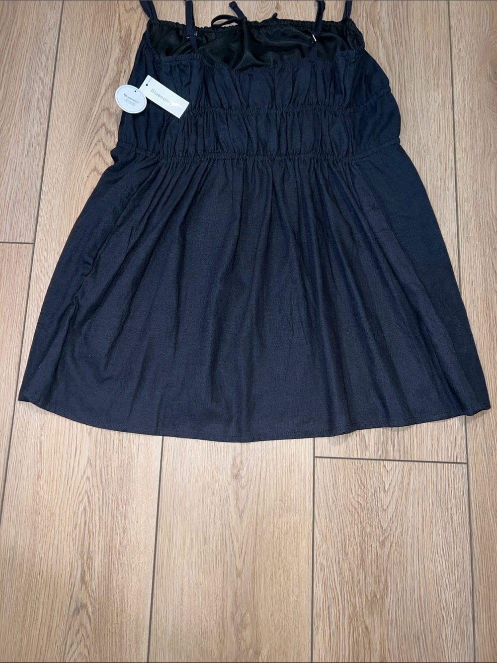 Bluenotes Black Tie-Front Mini Dress - Picture 12 of 16
